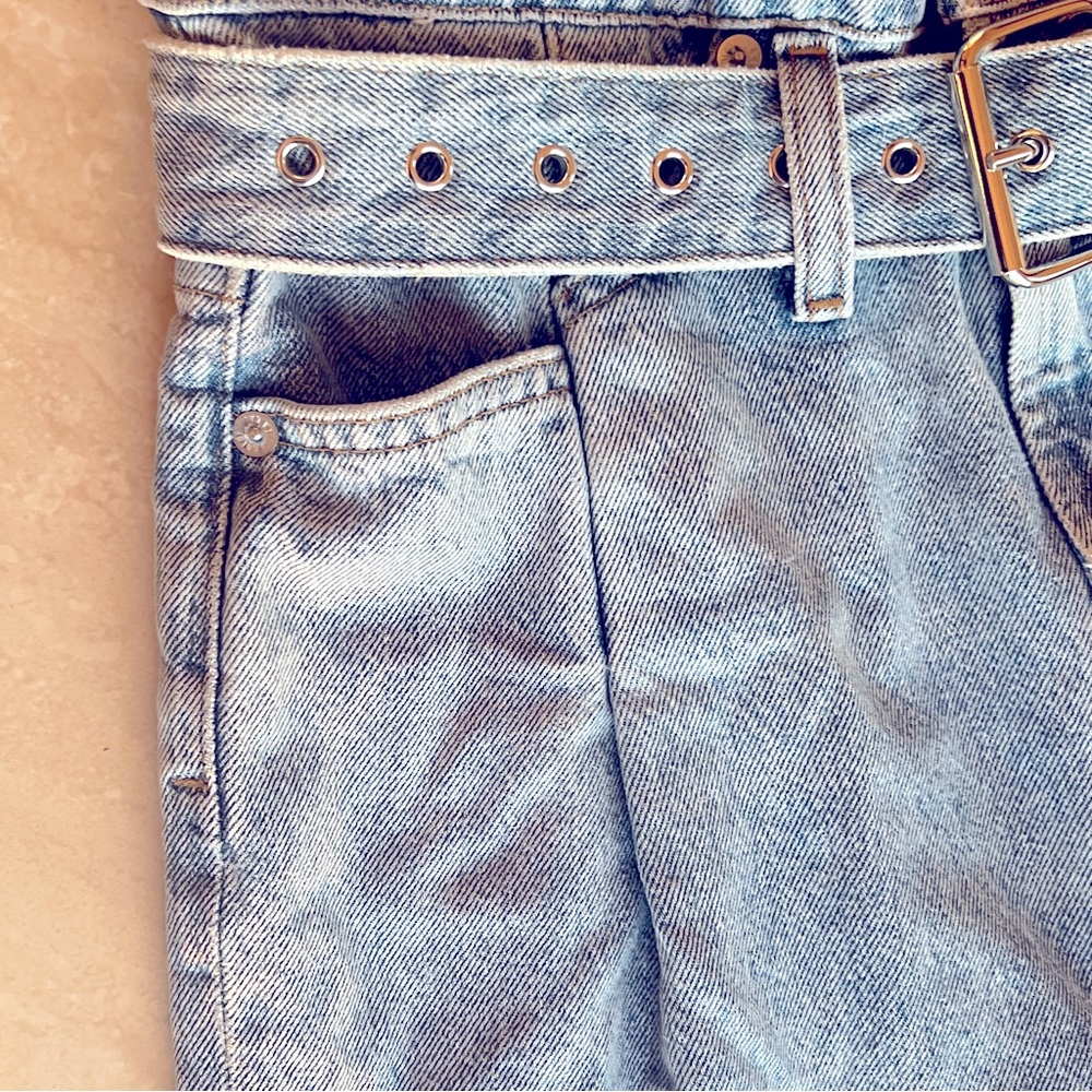 Agolde Light Blue Straight Leg Jeans - Picture 8 of 10